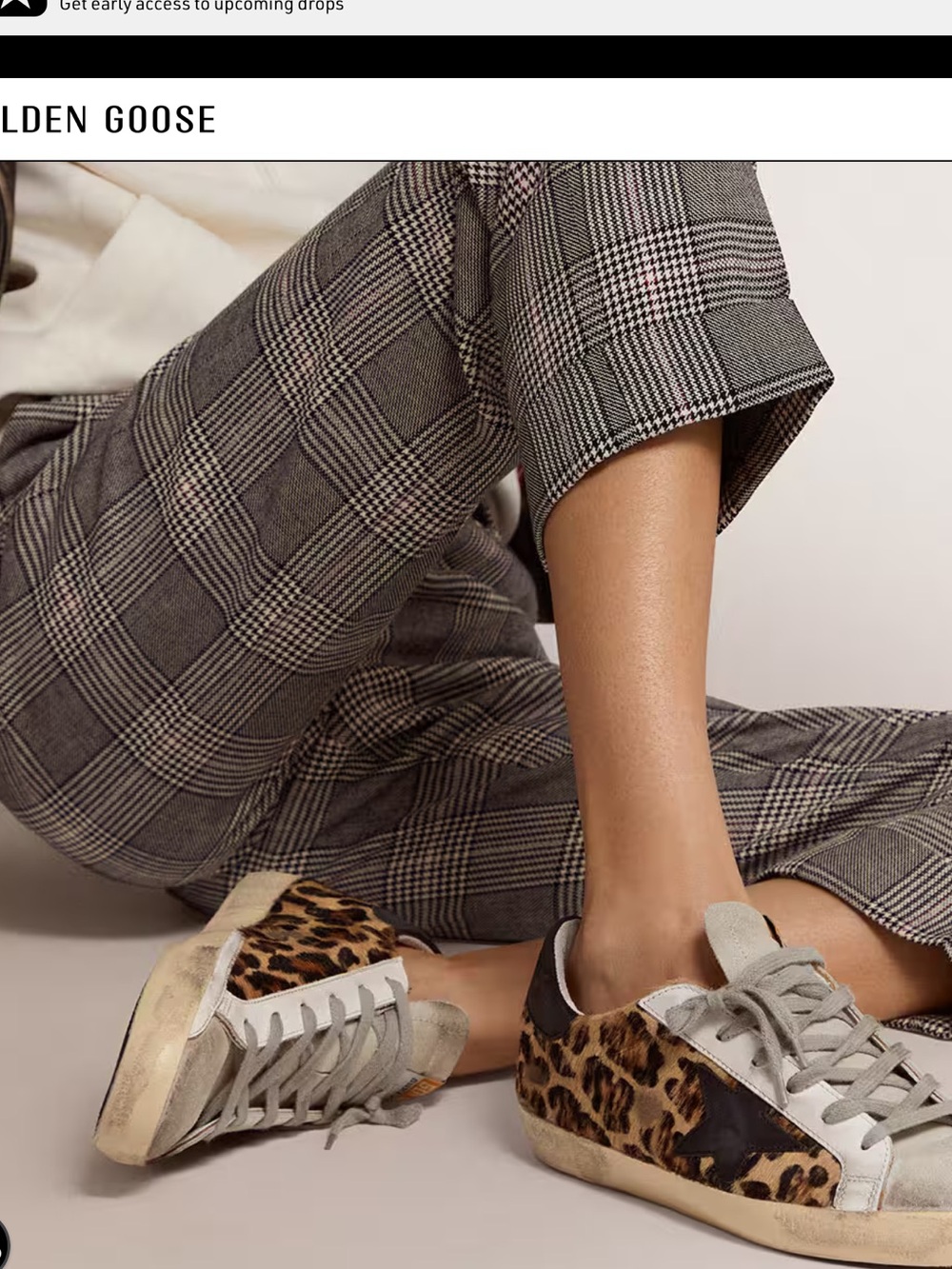 Golden Goose Super Star Leopard Print Leather. 9